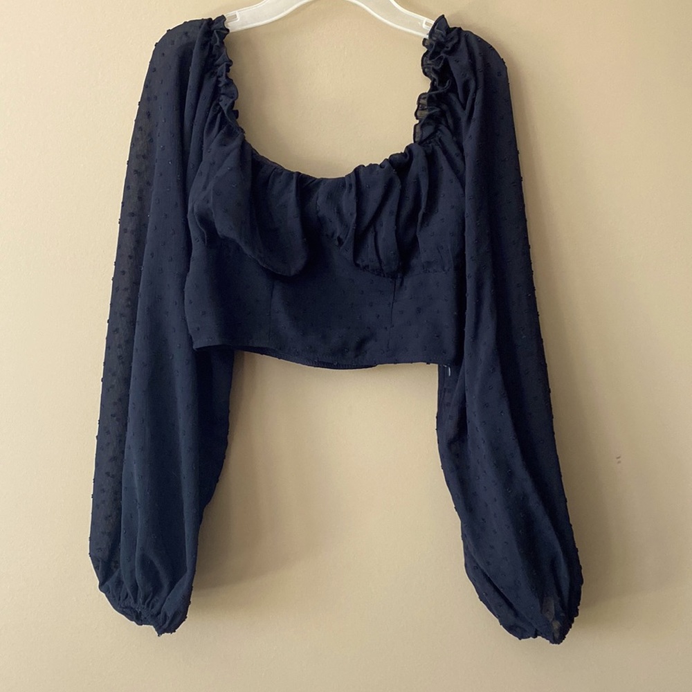 SHEIN Black Crop Top